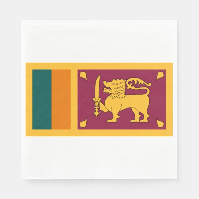 Flag of Sri Lanka Napkin (Front)