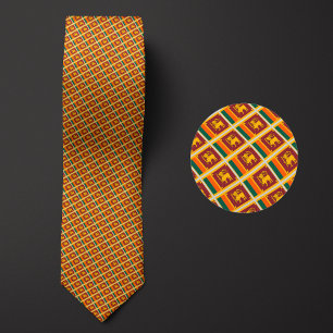 Flag of Sri Lanka Pattern Tie