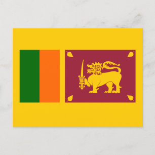 Flag of Sri Lanka Postcard