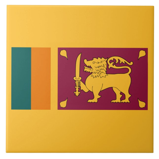Flag of Sri Lanka Tile (Front)
