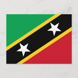 Flag of St. Kitts and Nevi Postcard
