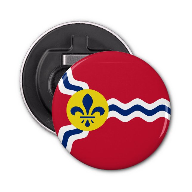 Flag of St. Louis, Missouri Bottle Opener (Front)
