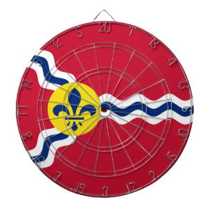 Flag of St. Louis, Missouri Dartboard