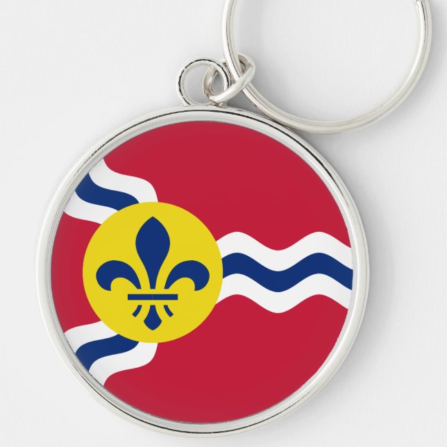 Flag of St. Louis, Missouri Key Ring (Front)