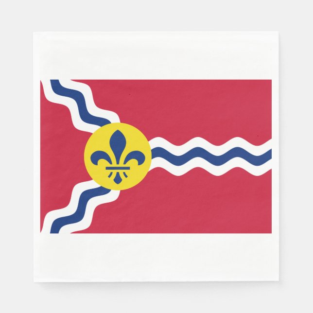 Flag of St Louis (Missouri) Napkin (Front)