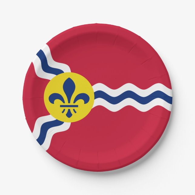Flag of St. Louis, Missouri Paper Plate (Front)