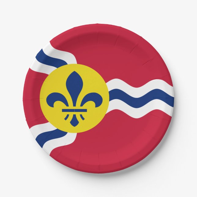 Flag of St. Louis, Missouri Paper Plate (Front)