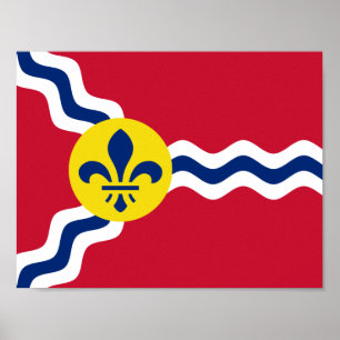 Flag of St. Louis, Missouri Poster