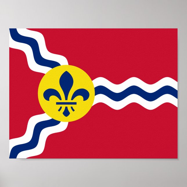 Flag of St. Louis, Missouri Poster (Front)