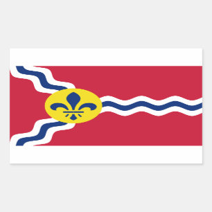 Flag of St. Louis, Missouri Rectangular Sticker