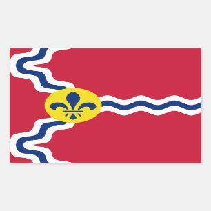 Flag of St. Louis, Missouri Rectangular Sticker