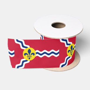 Flag of St Louis (Missouri) Satin Ribbon