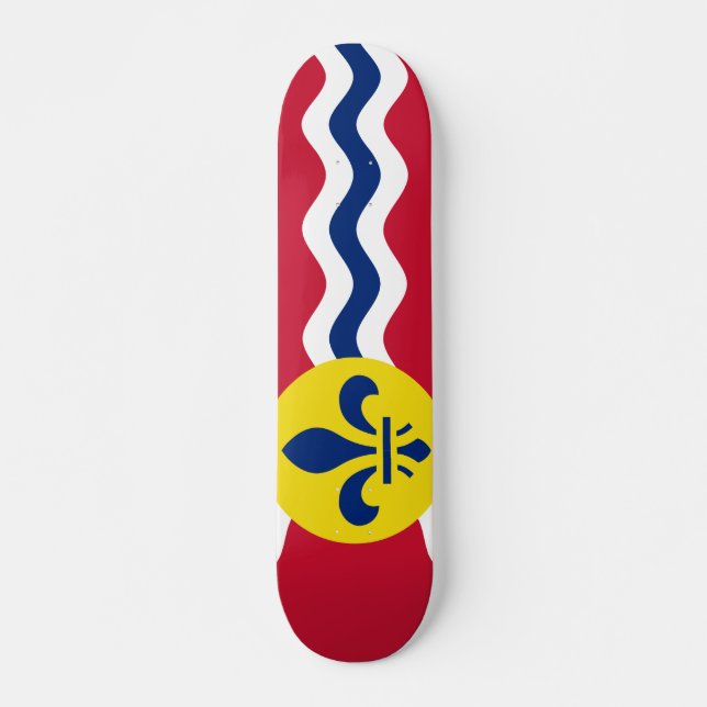 Flag of St. Louis, Missouri Skateboard (Front)