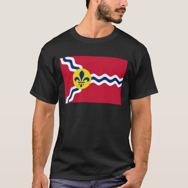 Flag of St. Louis, Missouri T-Shirt (Front)