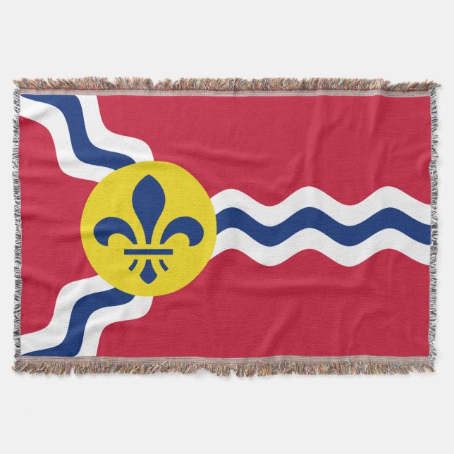 Flag of St. Louis, Missouri Throw Blanket (Front)