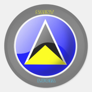 FLAG OF ST LUCIA ON STICKER