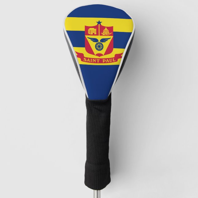 Flag of St Paul, Minnesota Golf Head Cover (Front)