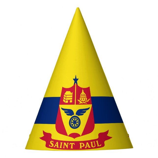 Flag of St Paul, Minnesota Party Hat (Front)