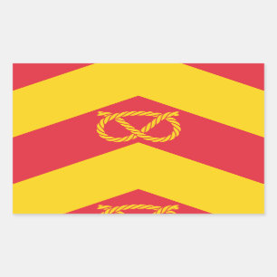 Flag of Staffordshire Rectangular Sticker