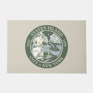 Flag of Staten Island (Borough of New York City) Doormat
