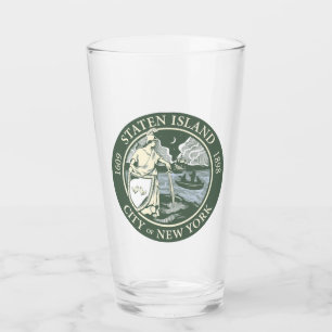 Flag of Staten Island (Borough of New York City) Glass