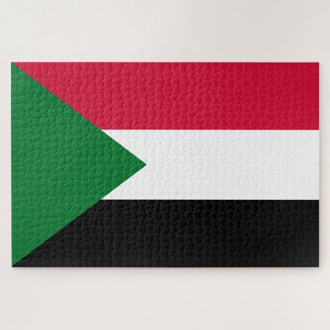 Flag of Sudan Jigsaw Puzzle (Horizontal)
