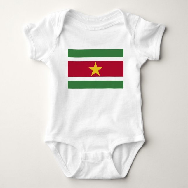 Flag of Suriname Baby Bodysuit (Front)