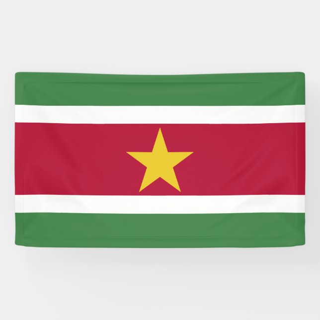 Flag of Suriname Banner (Horizontal)
