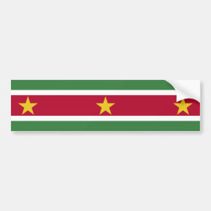 Flag of Suriname Bumper Sticker