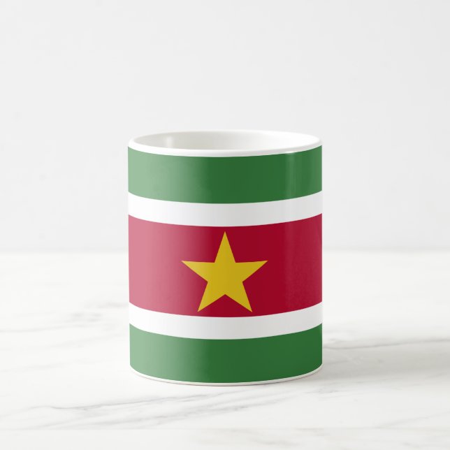 Flag of Suriname Coffee Mug (Center)