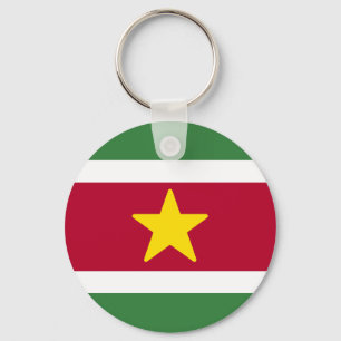Flag of Suriname Key Ring