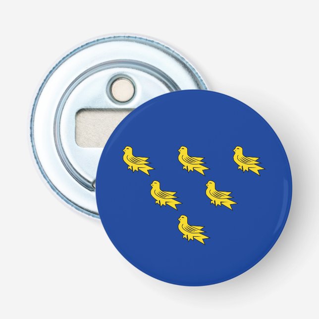 Flag of Sussex Bottle Opener (Front)