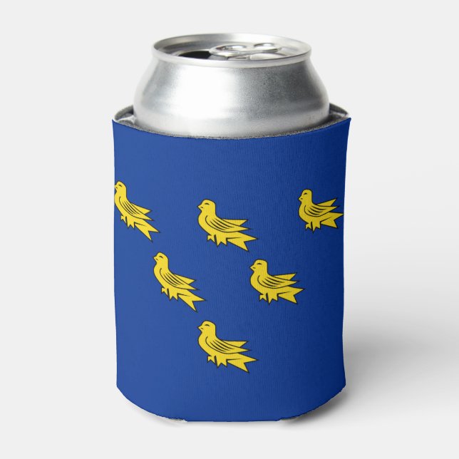Flag of Sussex Can Cooler (Can Front)