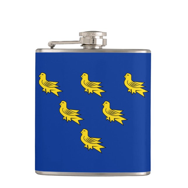 Flag of Sussex Flask (Front)