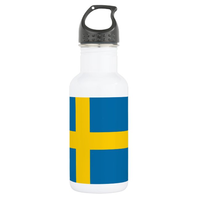 Flag of Sweden 532 Ml Water Bottle (Front)