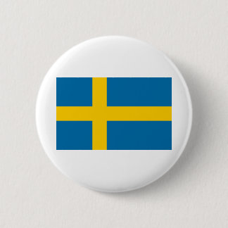 Flag of Sweden 6 Cm Round Badge