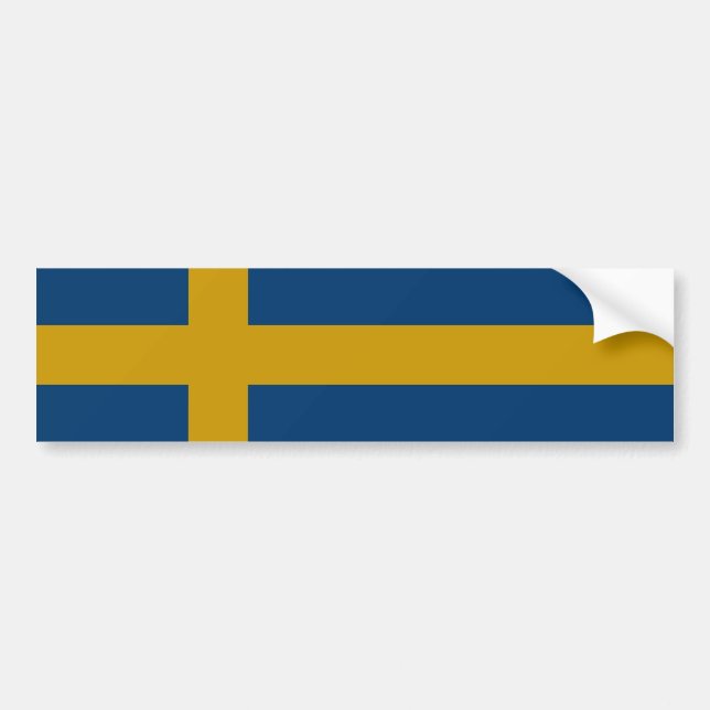 Flag of Sweden Bumper Sticker (Front)