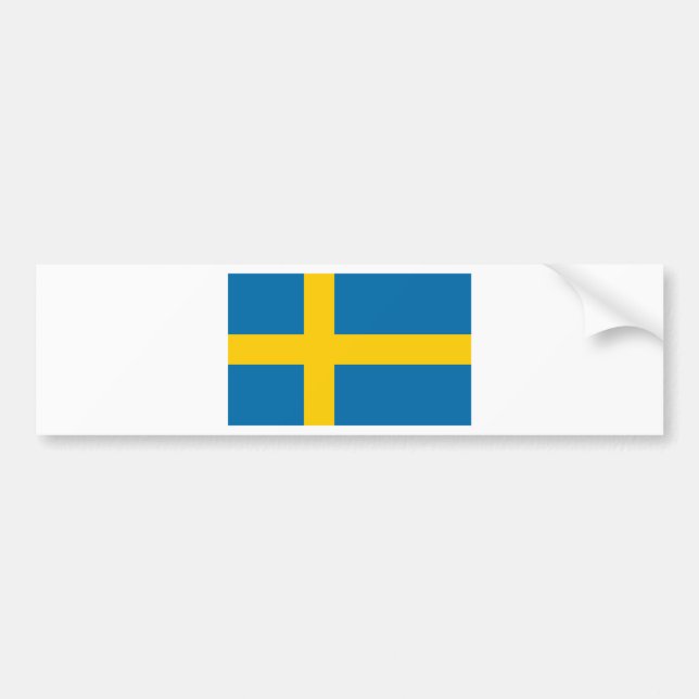 Flag of Sweden Bumper Sticker (Front)