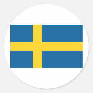 Flag of Sweden Classic Round Sticker