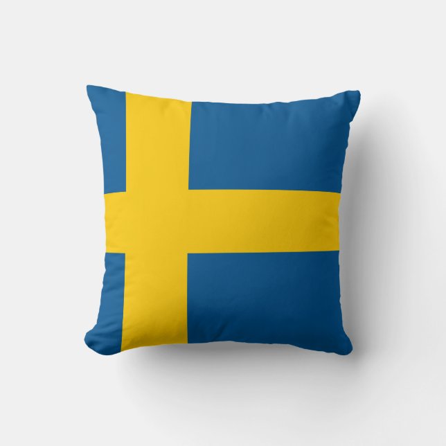 flag of sweden cushion (Front)