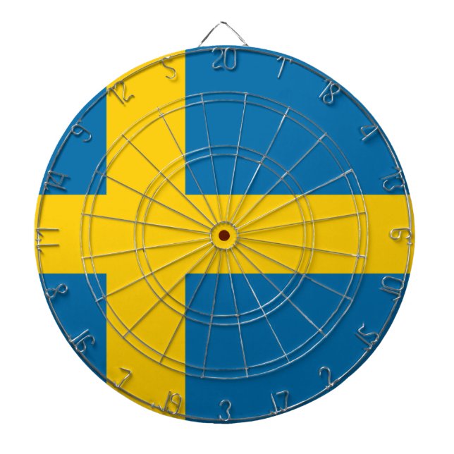 Flag of Sweden Dartboard (Front)