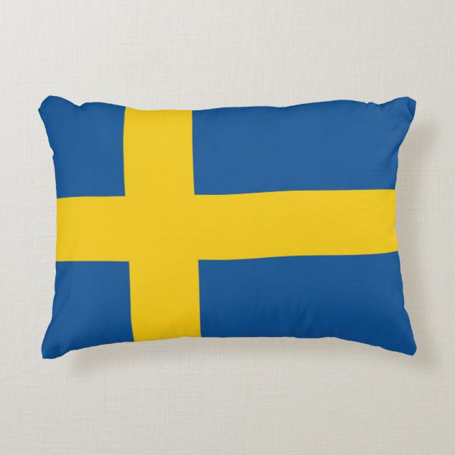 Flag of Sweden Decorative Cushion (Front)