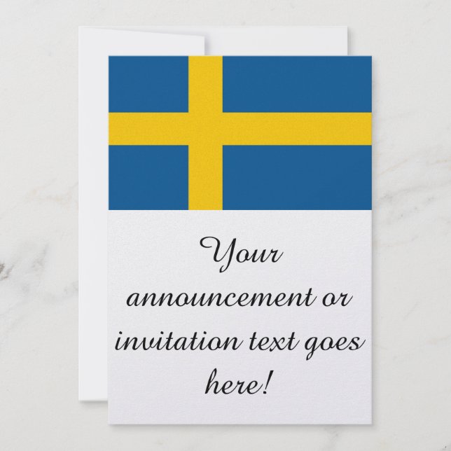 Flag of Sweden Invitation (Front)
