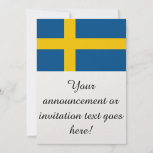 Flag of Sweden Invitation
