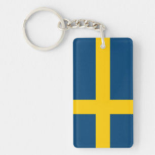Flag of Sweden Key Ring