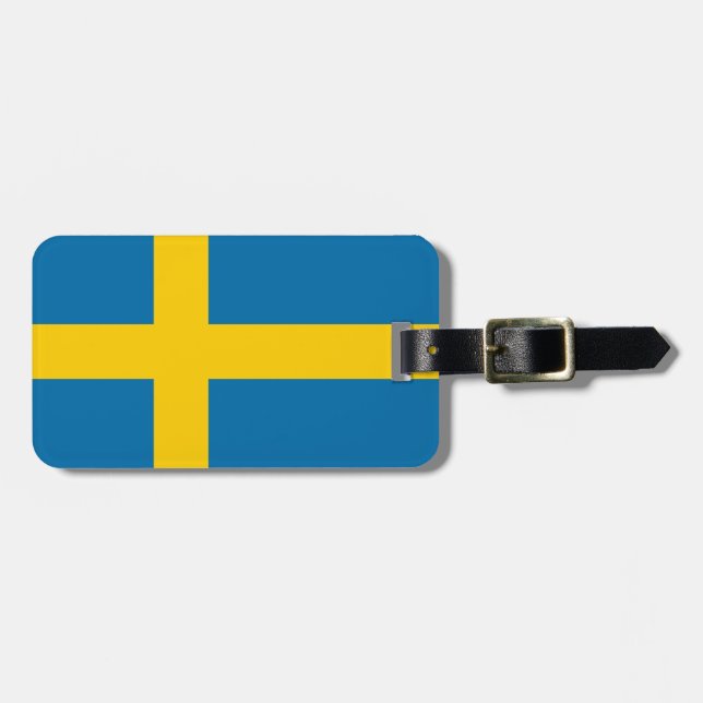 Flag of Sweden Luggage Tag (Front Horizontal)