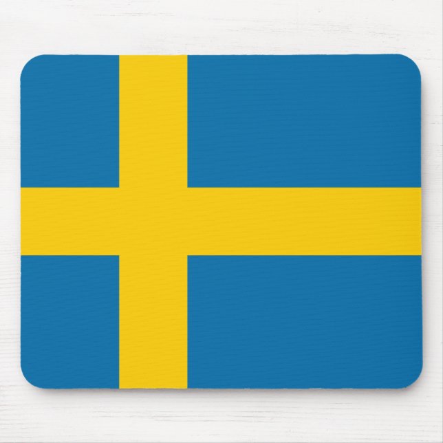Flag of Sweden Mouse Mat (Front)