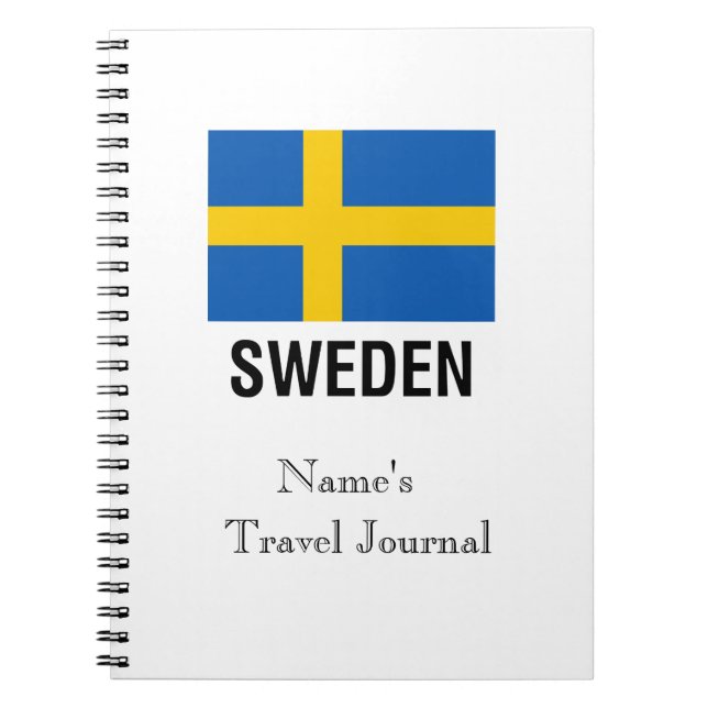 FLAG of SWEDEN Notebook (Front)