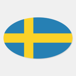 Flag of Sweden Oval Sticker