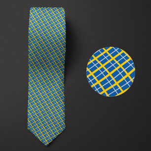 Flag of Sweden Pattern Tie